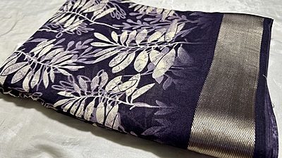 Shivani Soft Marble Silk Saree - Dark Lavendar