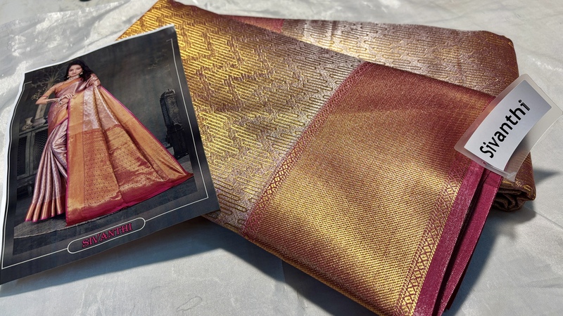 Sivanthi Premium Gold Saree