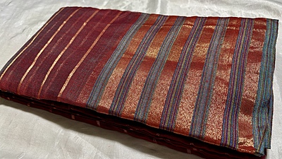 Cotton Weaves Saree - Maroon