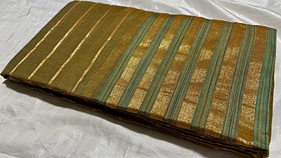 Cotton Weaves Saree - Moss Brown