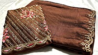Roopvati Marble Designer Saree - Brown