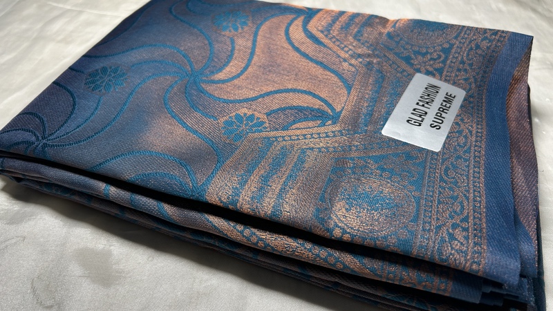 Supreme Kubera Pattu Saree - Dark Blue