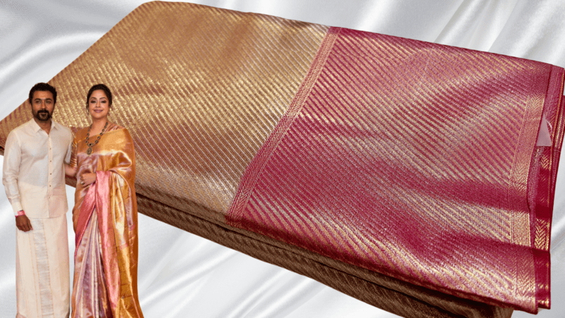 Jyothika Premium Pink Silk Saree